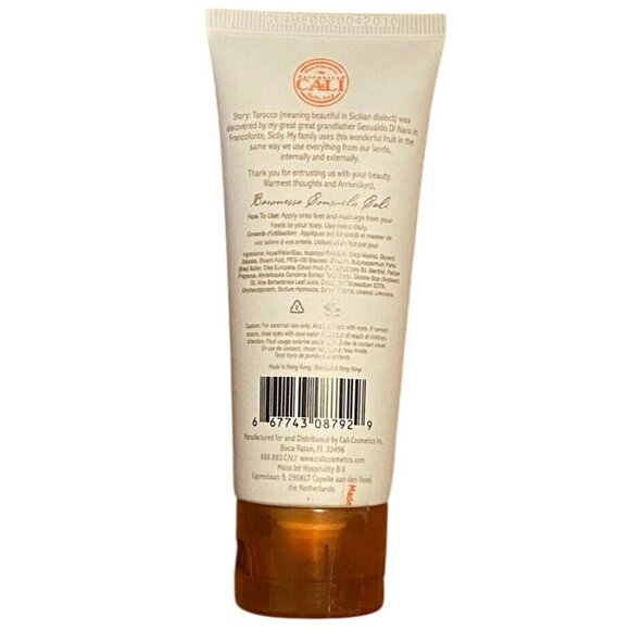 Tarocco Foot Cream Sicilian Blood Orange Moisturizer 2.5oz/75mL - Picture 2 of 2